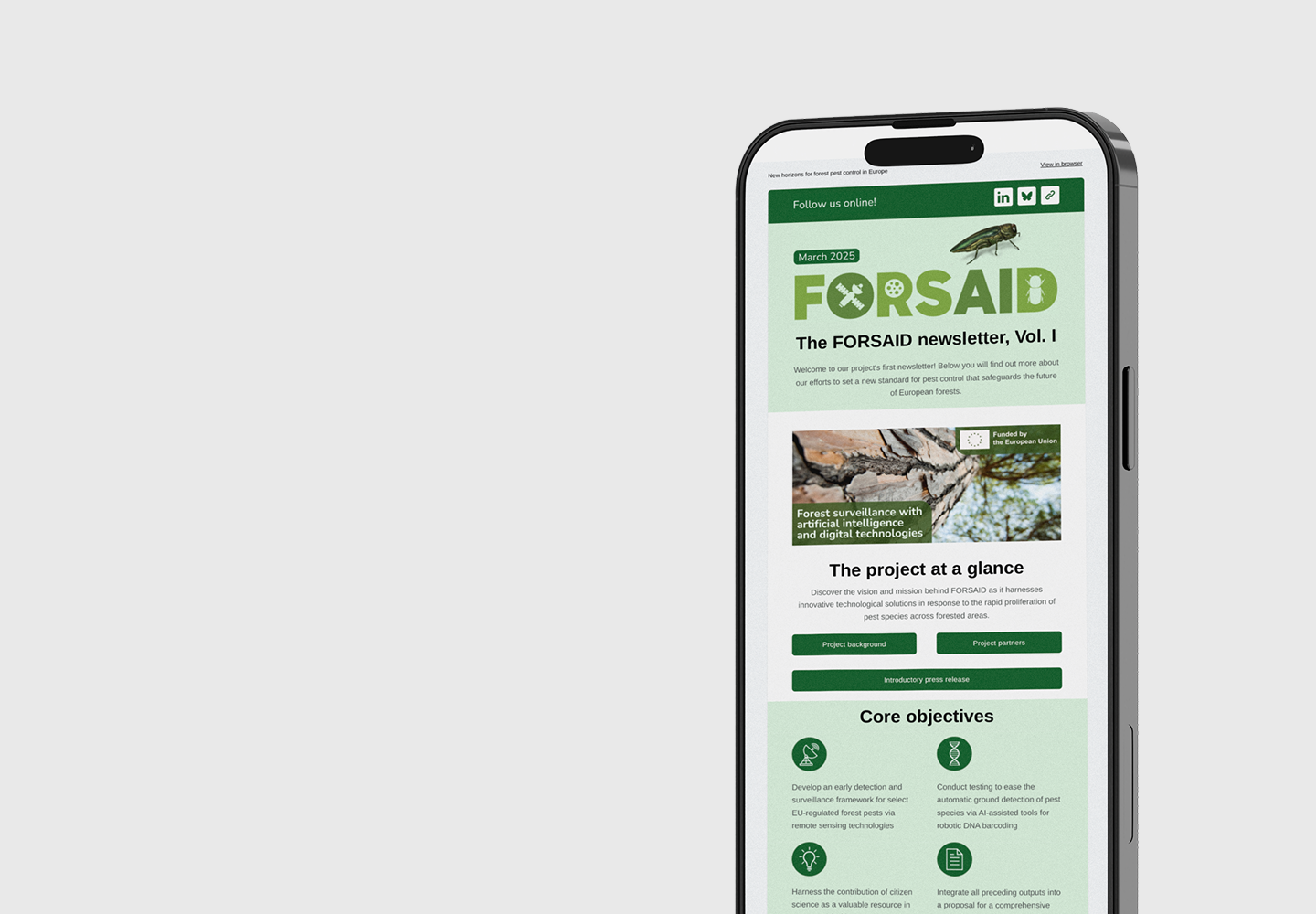 FORSAID Newsletter #1 newsletter cover