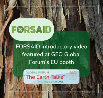 FORSAID introductory video featured at GEO Global Forum’s EU booth
