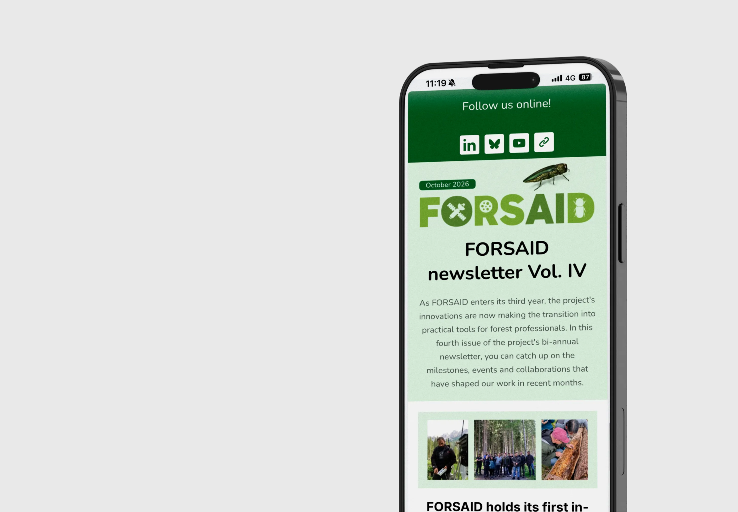 FORSAID Newsletter #4 newsletter cover